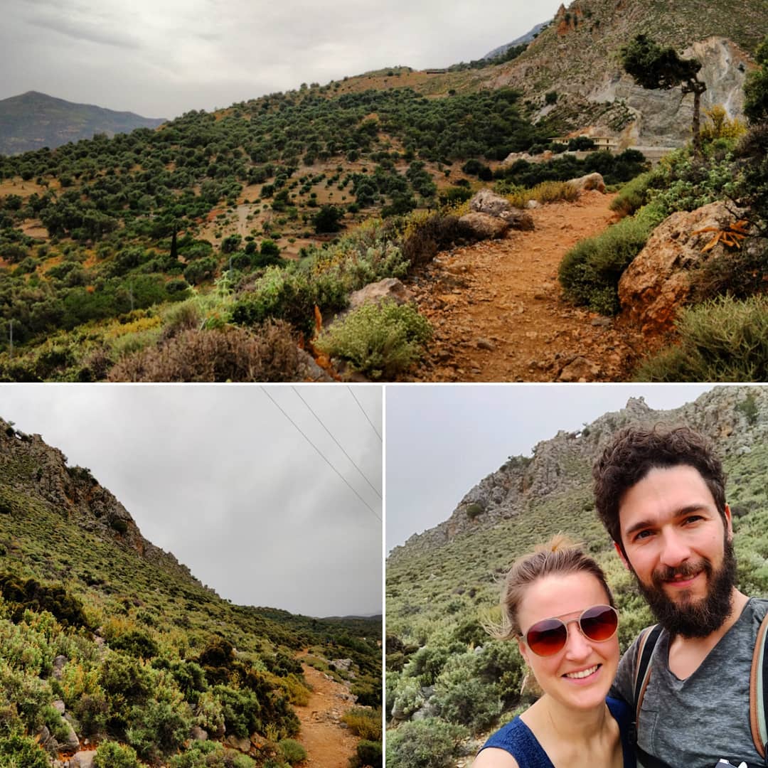 The weather did not call for the #beach or #pool this afternoon so we went for a #hike in #crete - the #sun will be back tomorrow. :-)