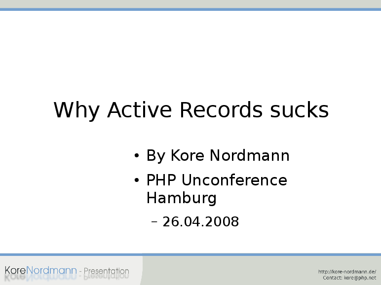 Unconf Active Record