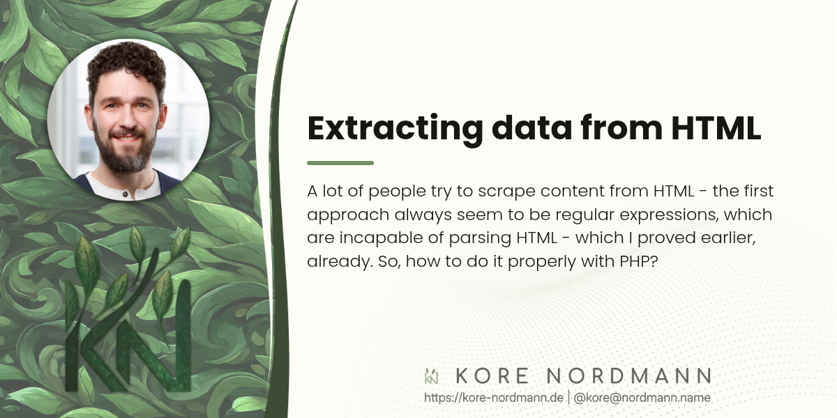 Extracting data from HTML