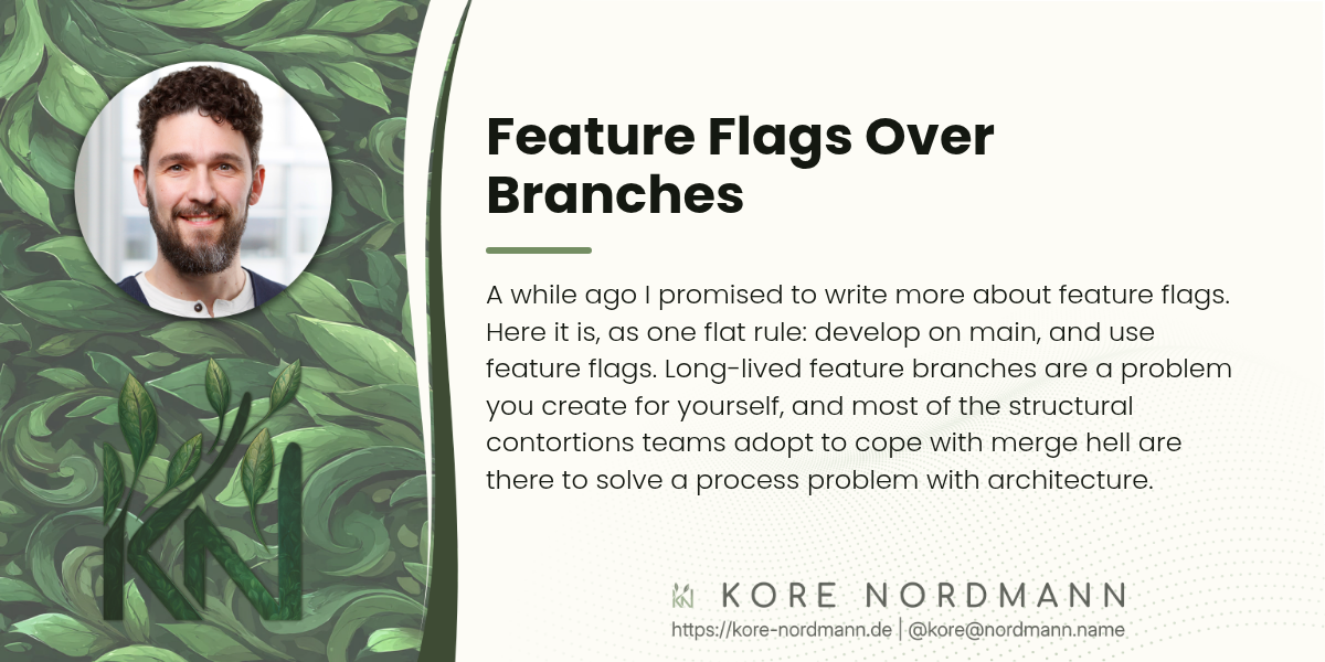 Feature Flags Over Branches