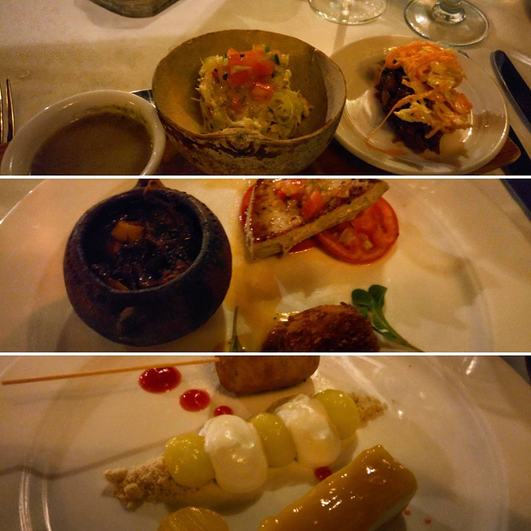 Three course #creole tasting menu. Interesting, and again, #delicious.
