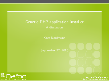 Phpunconf A Generic Php Application Installer